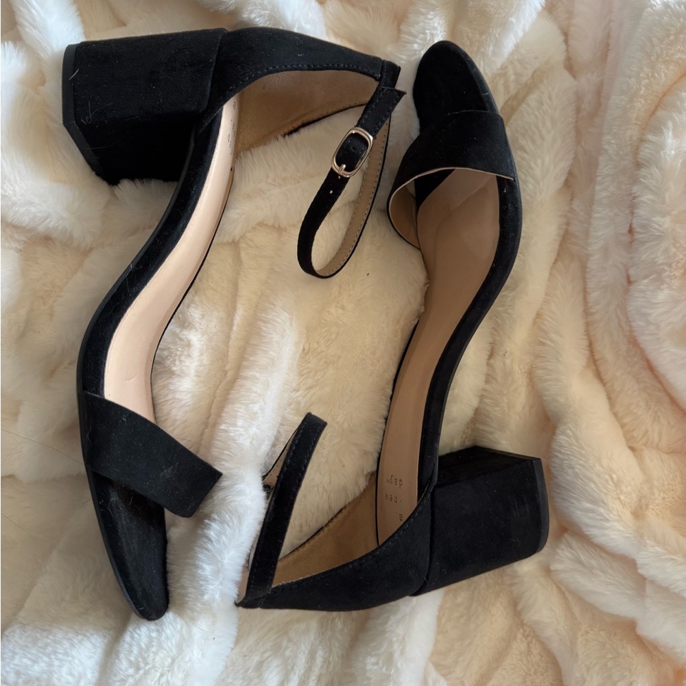 Elegant Black Women's Block Heel Sandals